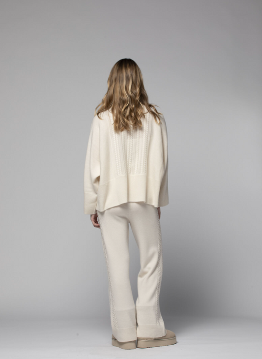 PULL COL ROULÉ AVEC TORSADES - MAX&MOI