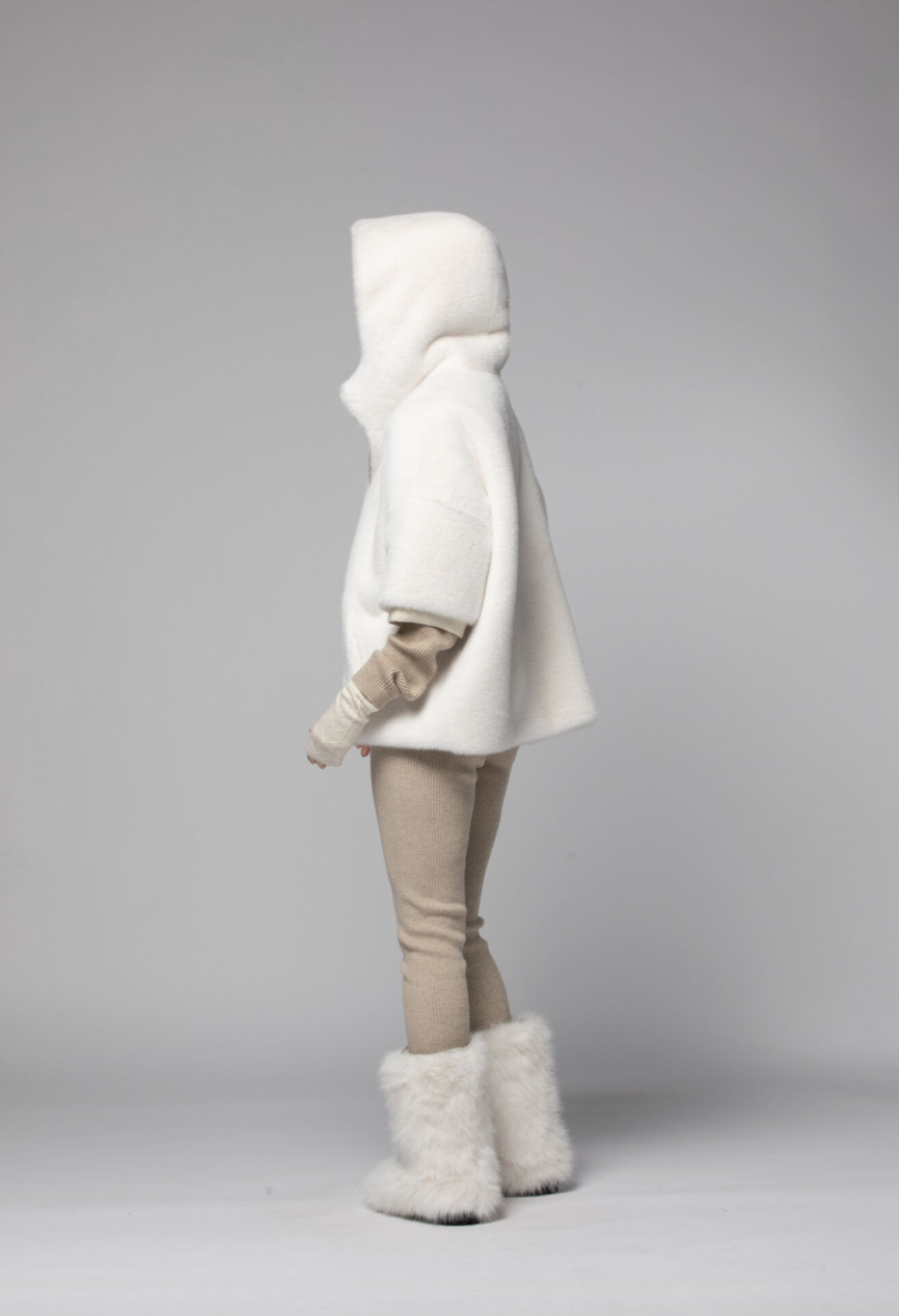 VESTE REVERSIBLE FAKE MINK - MAX&MOI