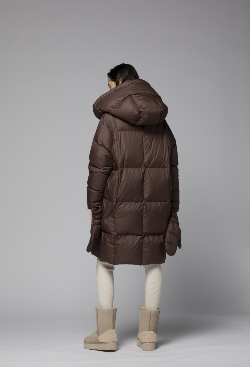 DOUDOUNE PLUME AVEC MOUFLE - MAX&MOI