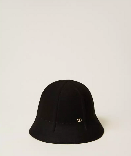 WOVEN HAT BLACK - TWINSET