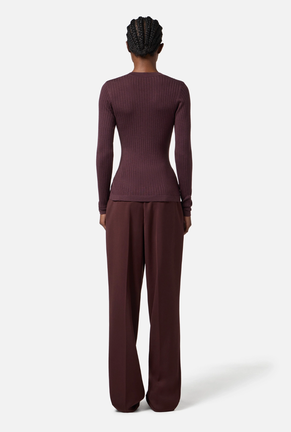 CARDIGAN IN MISTO CACHEMIRE A COSTE - ELISABETTA FRANCHI
